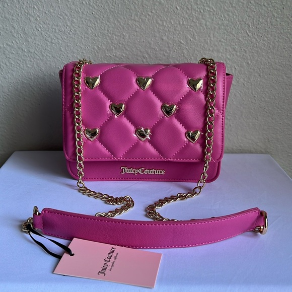 Juicy Couture Pink love Flap Crossbody Bag - Picture 10 of 13